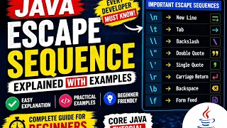 Java Escape Sequence Explained in 5 Minutes Complete Beginner Guide