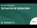 Schema kalender i vardnadshavarappen