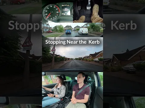 Stopping near the kerb. #learningtodrive
