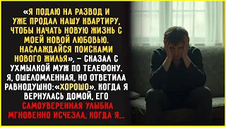 Муж позвонил мне: «Я подаю на РАЗВОД и уже ПРОДАЛ квартиру», — усмехнулся он. Но потом...