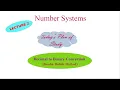 Number Systems Lec-02 - Decimal to Binary Conversion Double Dabble Method
