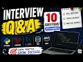 Python Interview Questions with Examples Most Asked Questions Part-1
