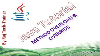 Java for Test Engineers Method Overloading Method Overriding - Part15