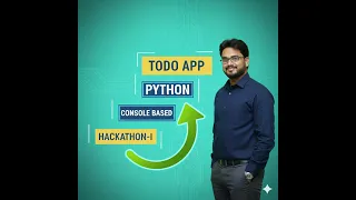 Hackathon Phase 1 Console Based Todo App in Python In-Memory Todo Application