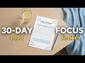 30 Day Focus Tracker is now LIVE