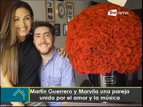 Martín Guerrero y Marvila una pareja unida por el amor  la música