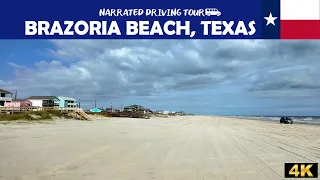 Brazoria Beach Texas 4K Drive