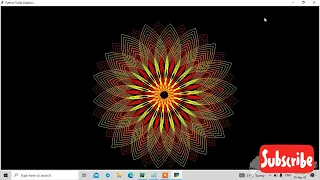 create sunflower with python turtle