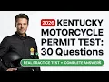 2026 KENTUCKY MOTORCYCLE PERMIT TEST GUIDE PRACTICE QUESTIONS AND STUDY TIPS