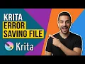 Krita Error Saving File Easy Fix Guide