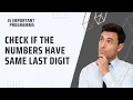 JavaScript Program to Check if the Numbers Have Same Last Digit - JS Tutorial