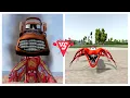 Monster Tow Truck vs Spider Lightning McQueen Who Wins