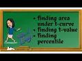 Finding t-value / finding area under t-curve / finding percentile
