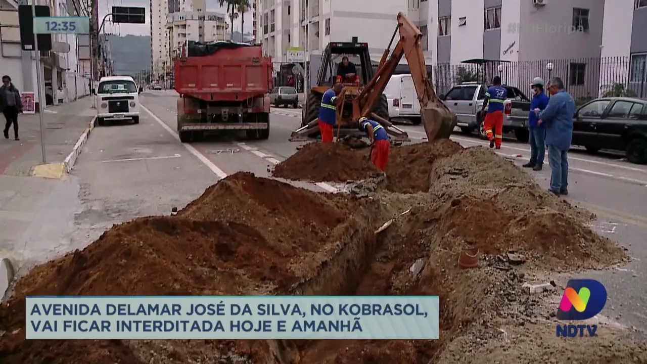 Avenida Delamar José da Silva, no Kobrasol, vai ficar interditada hoje e amanhã