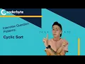 Cracking the Cyclic Sort Interview Pattern to Sort an Array in Place with Javascript - Part 1