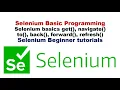 Get and Navigate method in Selenium How to Navigate To Back Forward Refresh in selenium