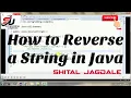 How to reverse a String in Java