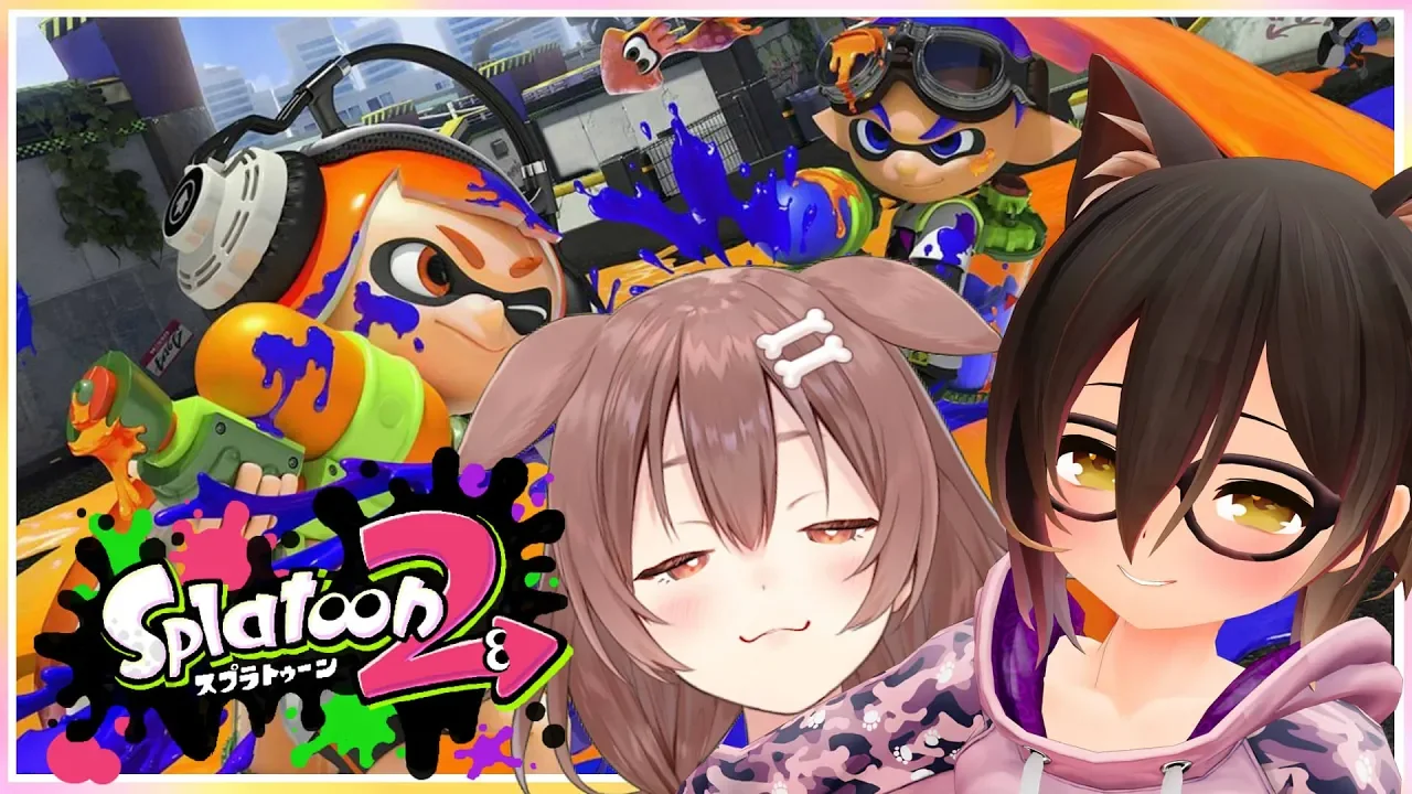 【Splatoon2】ぬりぬり！ゆびゆび！すぷらとぅーん！【ホロライブ/ロボ子×ころね】