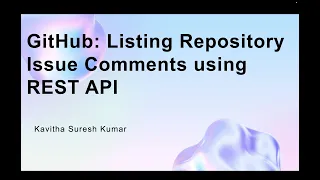 GitHub Listing Repository Issue Comments using REST API