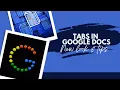 NEW Document Tabs in Google Docs