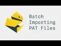 How to pyRevit Batch Importing PAT Files