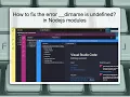 How to fix the error -