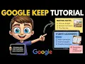 Google Keep Tutorial - Online Notes