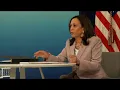 Harris says she is undeterred on voting rights