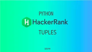 Tuples Hackerrank Python Solutions