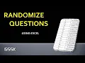 How to Randomize Questions especially Lab program Allocation Random Question Generator in EXCEL