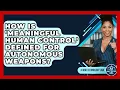 How Is meaningful Human Control Defined For Autonomous Weapons - AI and Technology Law