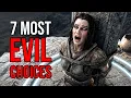 7 Most EVIL CHOICES You Can Make in Skyrim