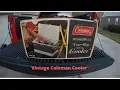 Garage sales finds and a vintage Coleman cooler