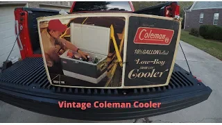 Garage sales finds and a vintage Coleman cooler