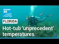Hot-tub level Florida ocean records unprecedent temperatures FRANCE 24 English