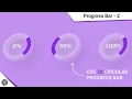 HOW TO CREATE CSS 3D CIRCULAR PROGRESS BAR TUTORIAL COOL CSS ANIMATION HTML