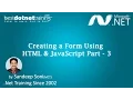 Creating Form Using HTML Java Script using Visual Studio - Part 3