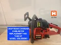 Craftsman Chainsaw Carburetor Replacement and Tune up Model 358 350380