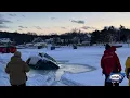 Truck falls through ice in Meredith no injuries reported