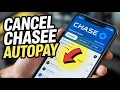 How to Cancel AutoPay with Chase - Payment Settings Guide