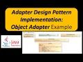 Adapter Design Pattern Implementation Object Adapter Example