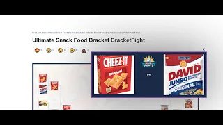 Ultimate Snack Food Bracket BracketFight