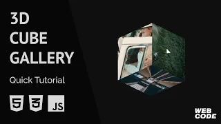 Interactive 3D Cube Gallery Javascript Quick Tutorial