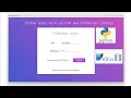 Python Login with sqlite3 and Python Eel library