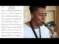 West of the West Braxton Cook alto saxophone solo transcription