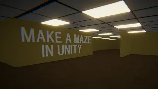 MAKE A MAZE IN UNITY