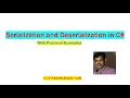 Serialization and Deserialization in C NET With Practical Examples