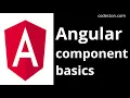 Angular tutorial - Component basics
