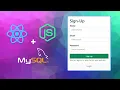 Create a Registration Form With React js Expresss js MySQL