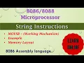 String Instructions in 8086 Microprocessor MOVSB Instruction Set of 8086 Microprocessor